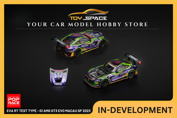 [POP RACE] 1:64 Eva RT Test Type - 01 AMG GT3 Evo Macau GP 2023 - Toy Space Diecast Online Store Singapore