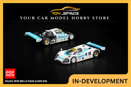 [POP RACE] 1:64 Mazda 787B 1991 Le Mans 24HRS #18 - Toy Space Diecast Online Store Singapore