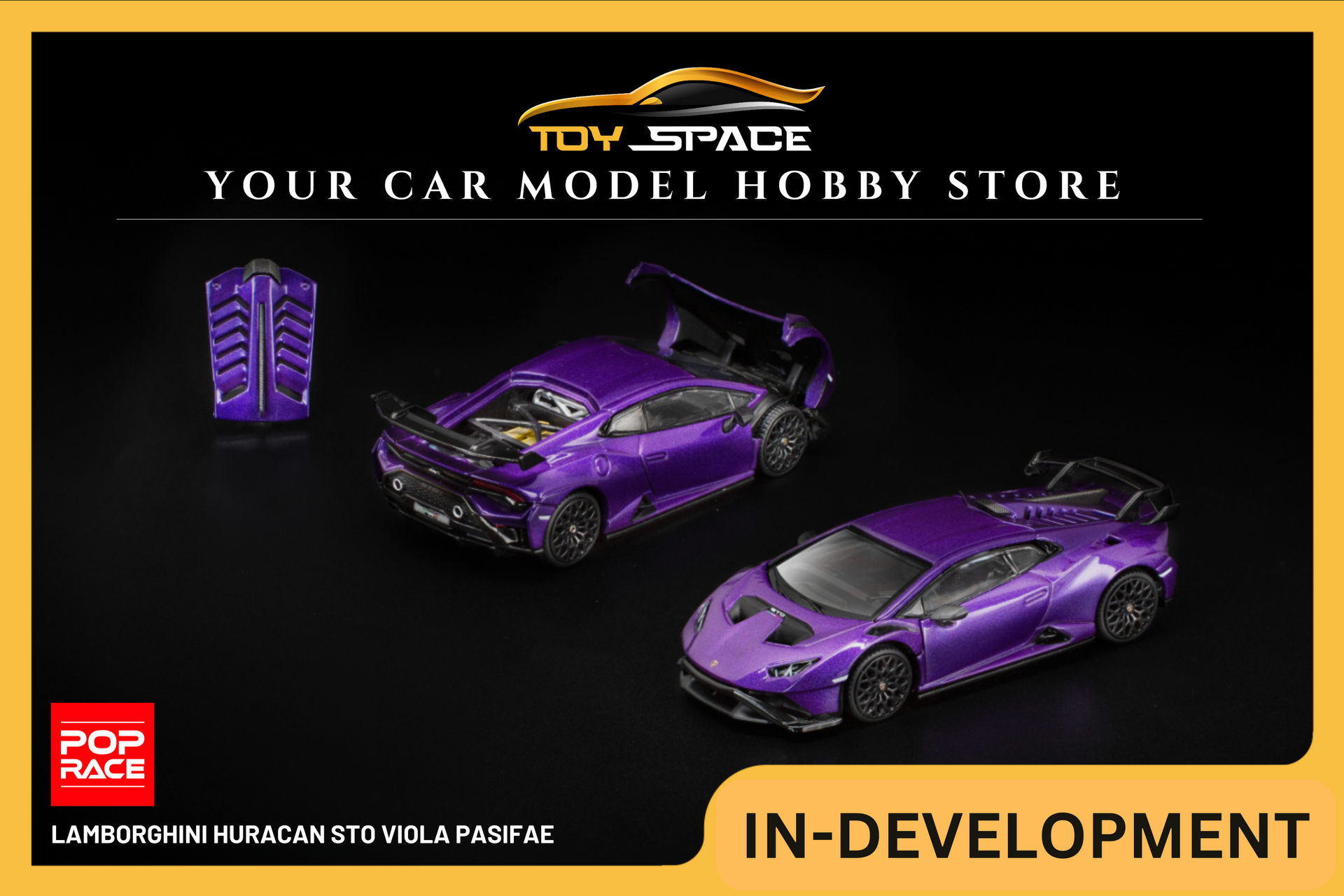 POP RACE] 1:64 Lamborghini Huracan STO Viola Pasifae