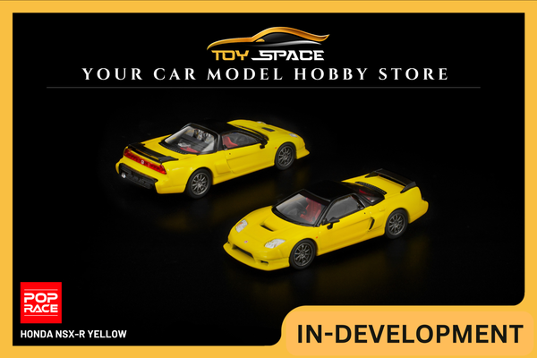 [POP RACE] 1:64 Honda NSX-R Yellow