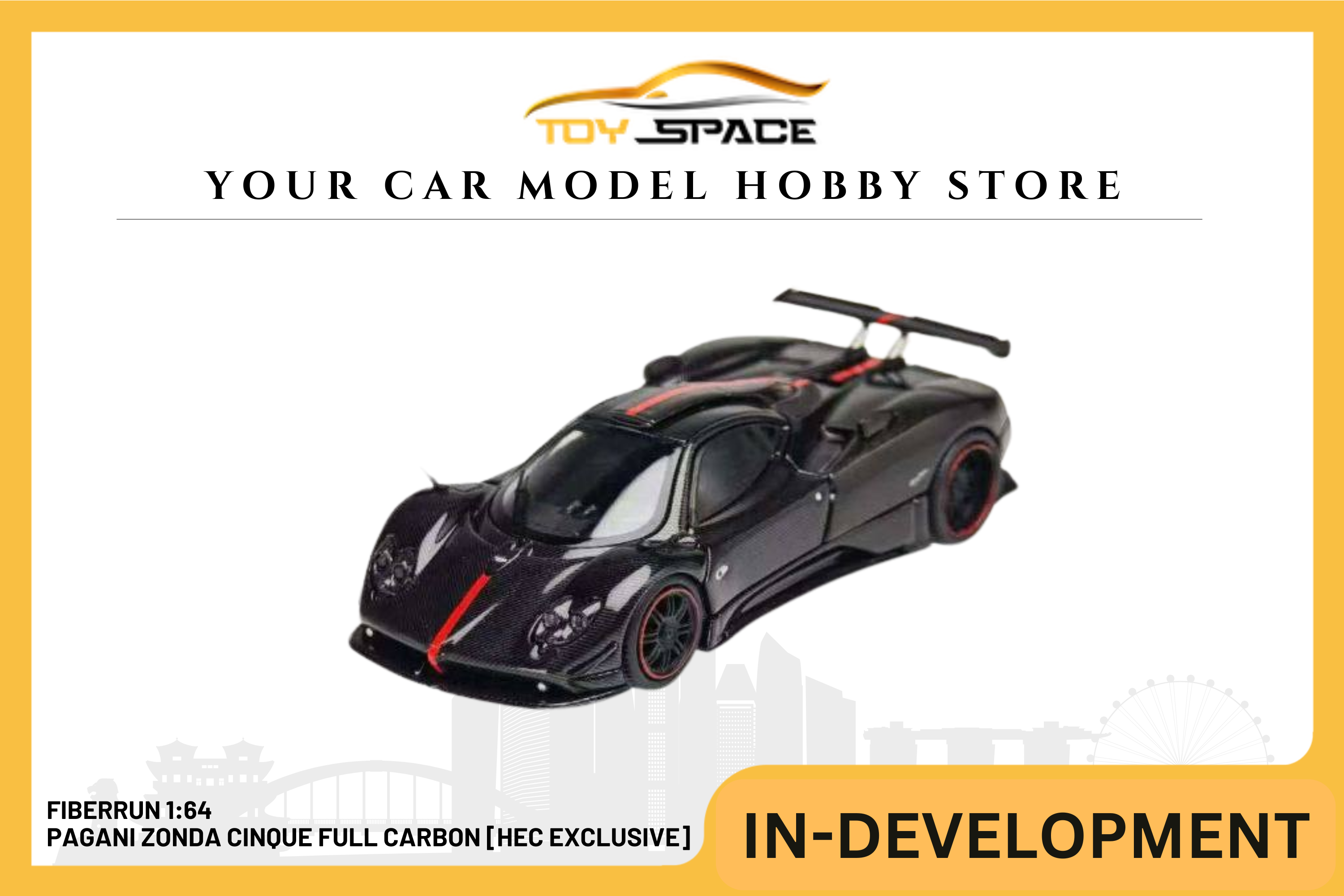 [FIBERRUN] 1:64 Pagani Zonda Cinque Full Carbon [HEC EXCLUSIVE]