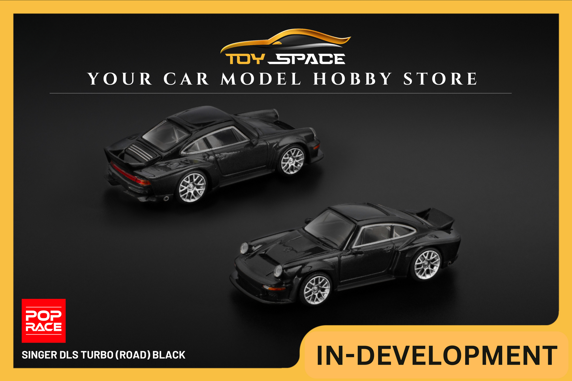 POP RACE] 1:64 Singer DLS Turbo (Road) Black