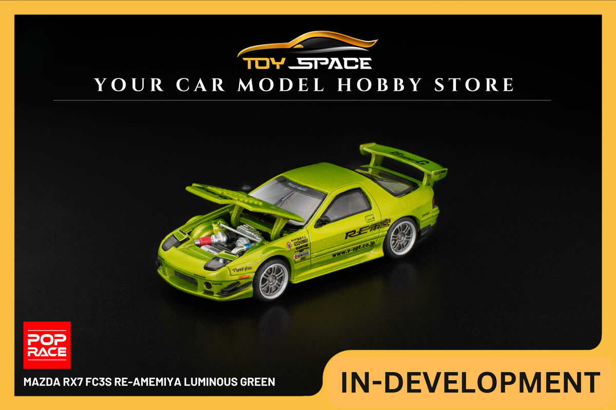 [POP RACE] 1:64 Mazda RX7 FC3S Re-Amemiya Luminous Green