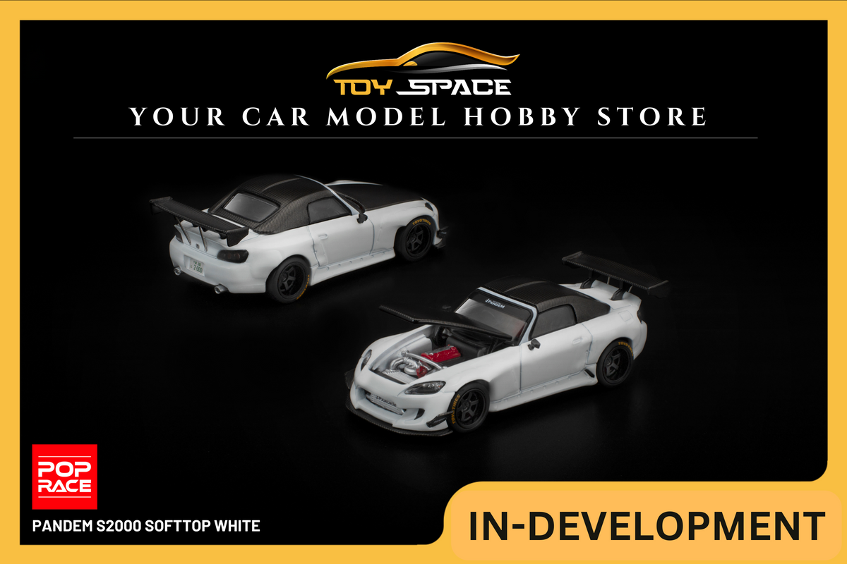 [POP RACE] 1:64 Pandem S2000 Softtop White