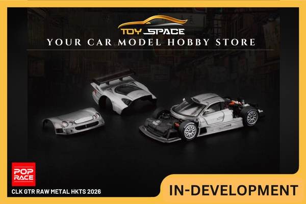 [POP RACE] 1:64 CLK GTR Raw Metal HKTS 2026