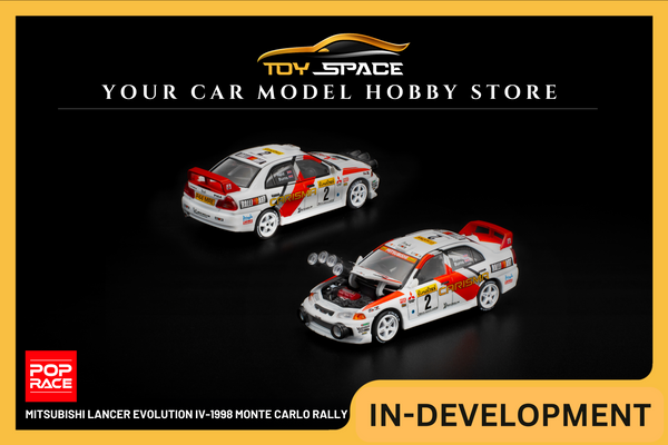 [POP RACE] 1:64 Mitsubishi Lancer Evolution IV-1998 Monte Carlo Rally