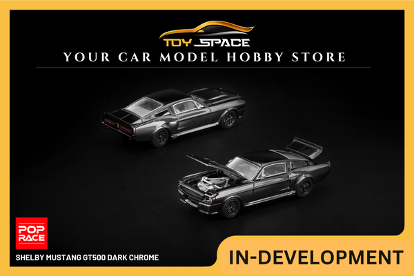 [POP RACE] 1:64 Shelby Mustang GT500 Dark Chrome