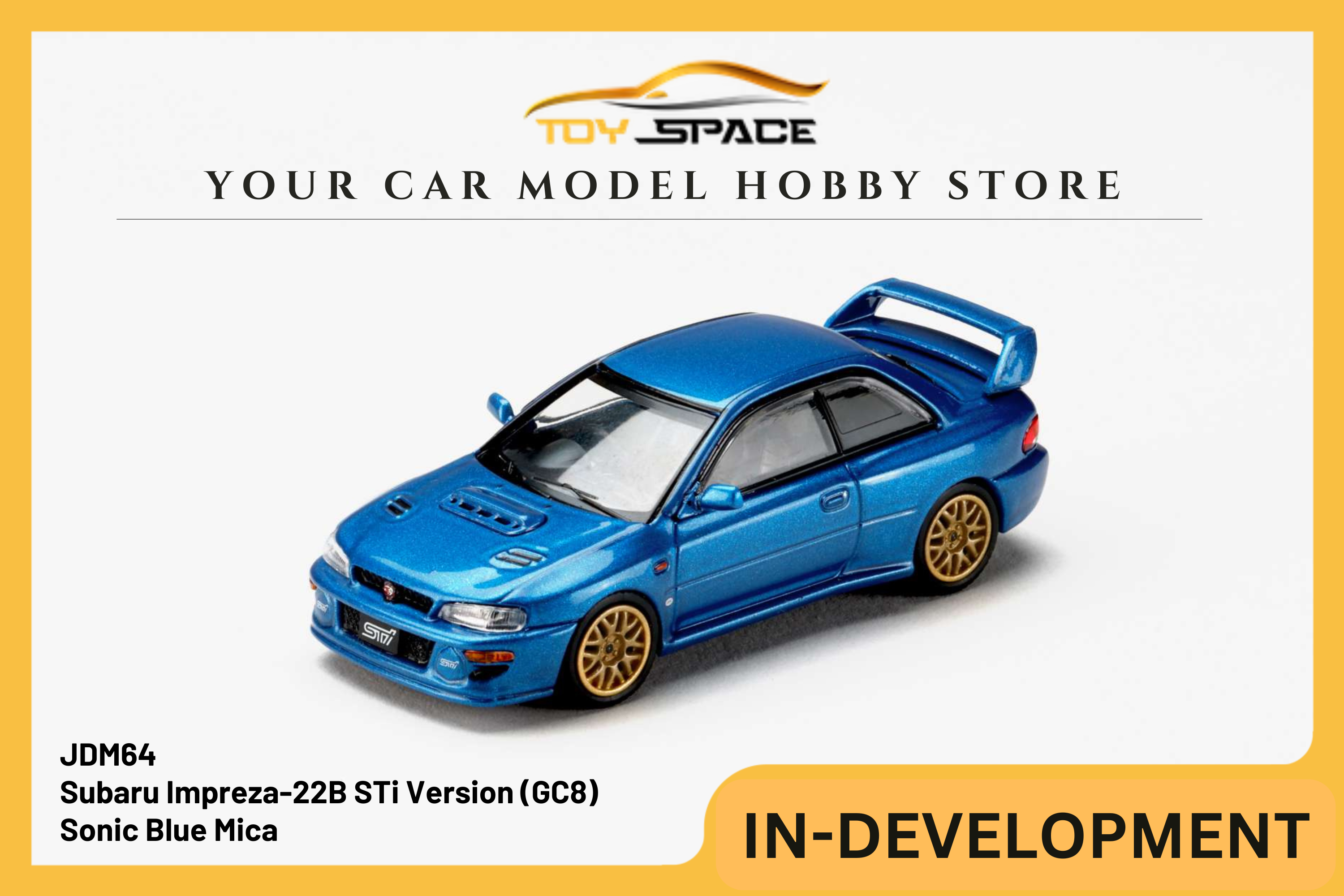 [JDM64] 1:64 Subaru Impreza-22B STi Version (GC8) - Sonic Blue Mica