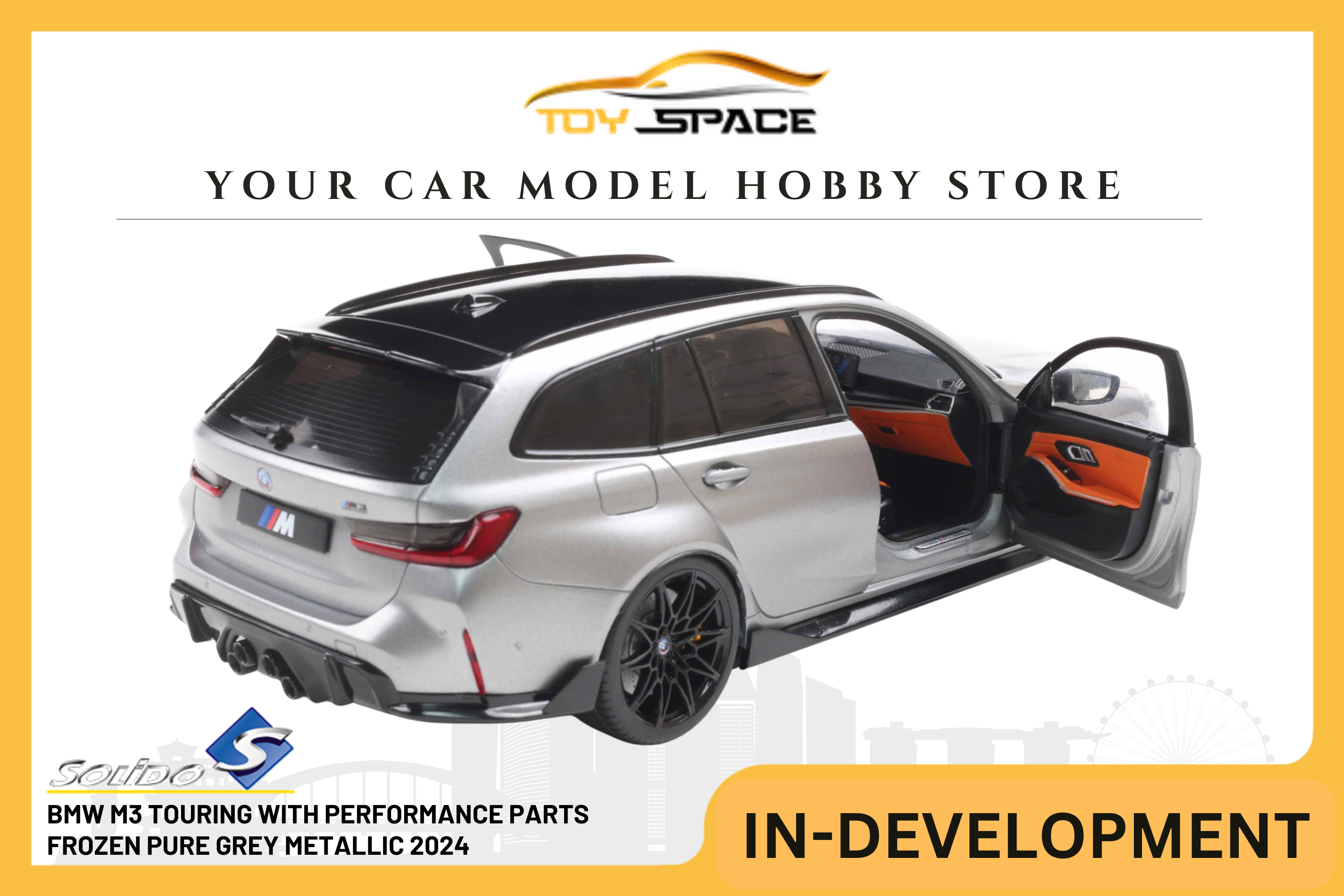 [SOLIDO] 1:18 BMW M3 Touring With Performance Parts Frozen Pure Grey Metallic 2024