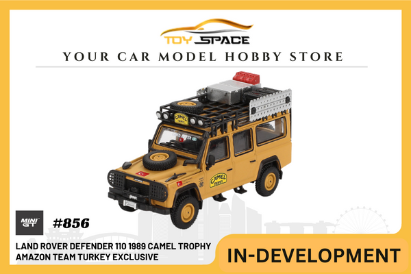 [MINI GT] Land Rover Defender 110 1989 Camel Trophy Amazon Team Turkey Exclusive LHD / Blister Packaging