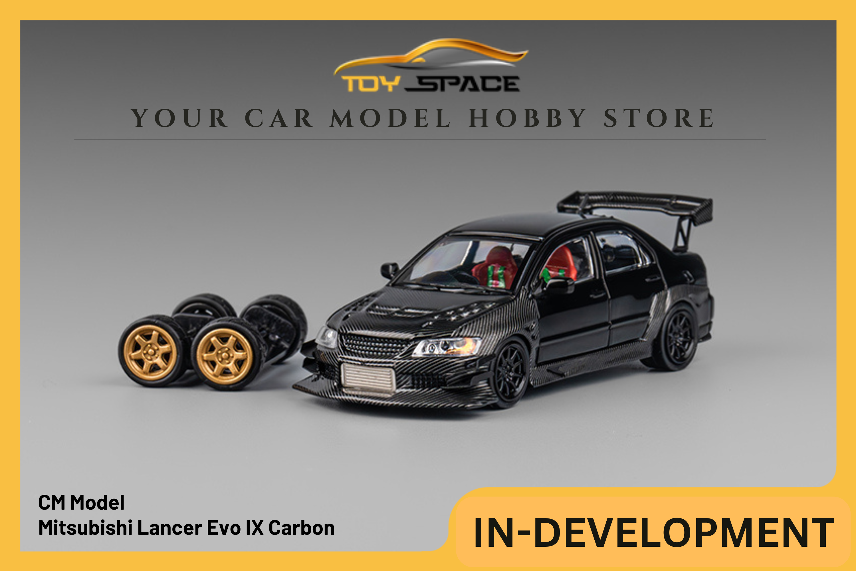 [CM MODEL] 1:64 Mitsubishi Lancer Evo IX Carbon