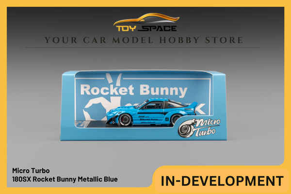 [MICRO TURBO] 1:64 180SX Rocket Bunny Metallic Blue