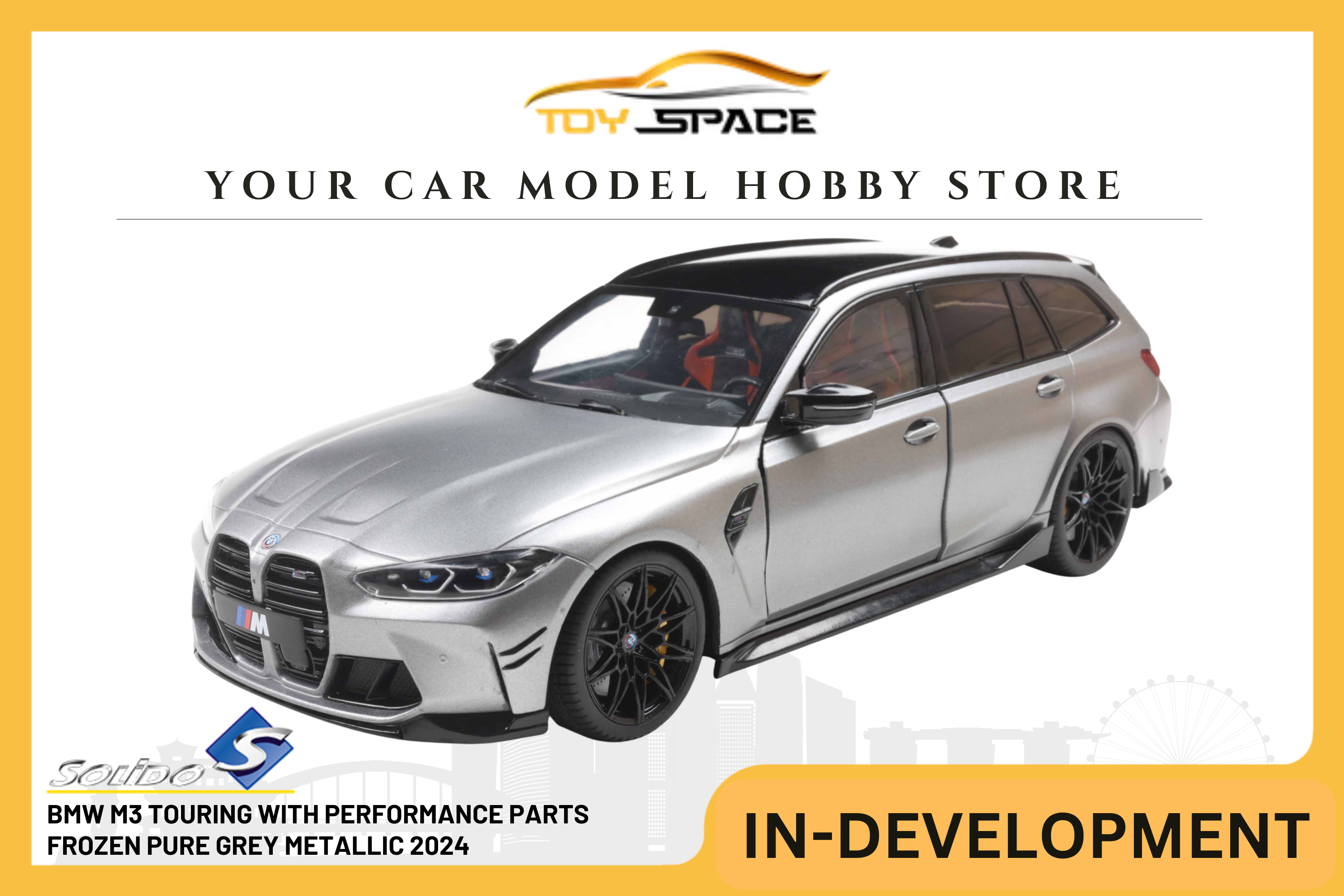 [SOLIDO] 1:18 BMW M3 Touring With Performance Parts Frozen Pure Grey Metallic 2024