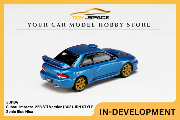 [JDM64] 1:64 Subaru Impreza-22B STi Version (GC8) JDM STYLE - Sonic Blue Mica