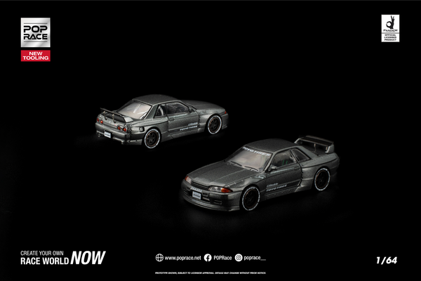 [POP RACE] 1:64 Pandem R32 Gun Metal