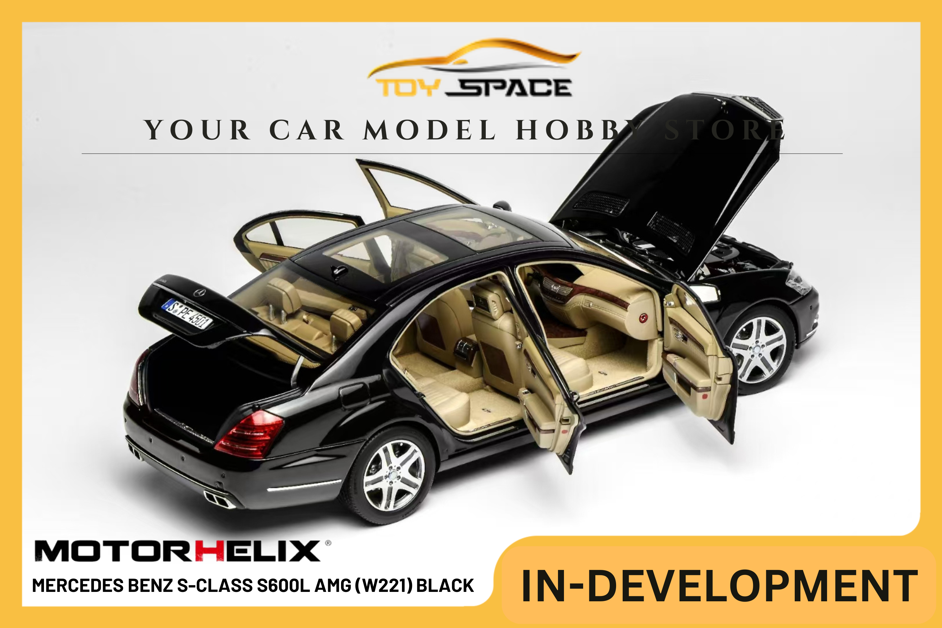 [MOTORHELIX] 1:18 Mercedes Benz S-Class S600L AMG (W221) Black