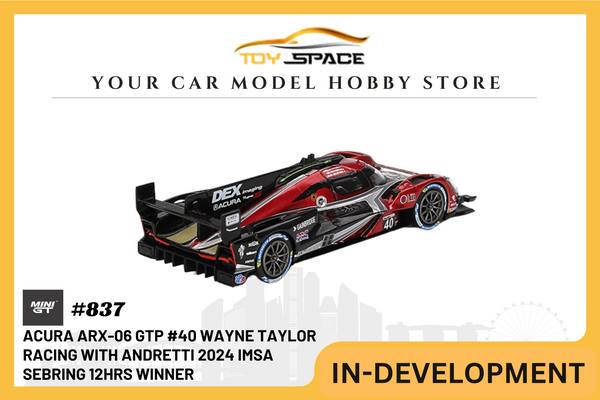 [MINI GT] Acura ARX-06 GTP #40 Wayne Taylor Racing with Andretti 2024 IMSA Sebring 12Hrs Winner