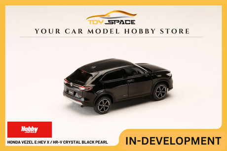 [HOBBY JAPAN] 1:64 Honda Vezel e:HEV X / HR-V Crystal Black Pearl - Toy Space Diecast Online Store Singapore