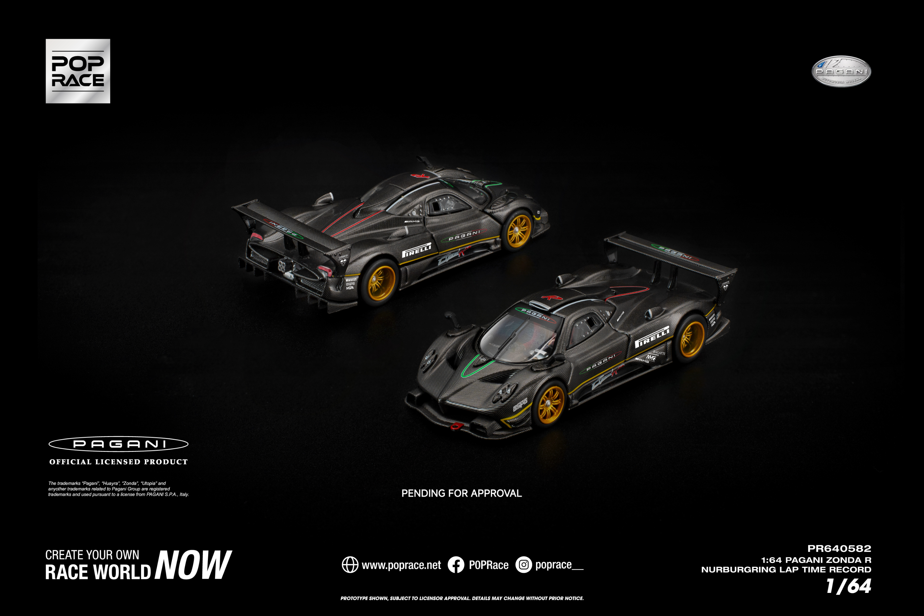 [POP RACE] 1:64 Pagani Zonda R Nurburgring Lap Time Record
