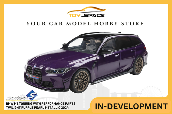 [SOLIDO] 1:18 BMW M3 Touring With Performance Parts Twilight Purple Pearl Metallic 2024