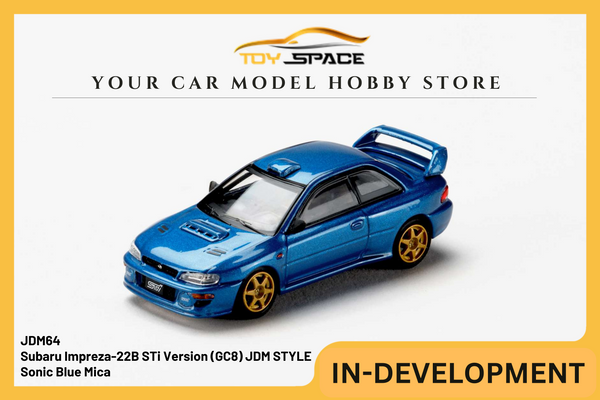 [JDM64] 1:64 Subaru Impreza-22B STi Version (GC8) JDM STYLE - Sonic Blue Mica