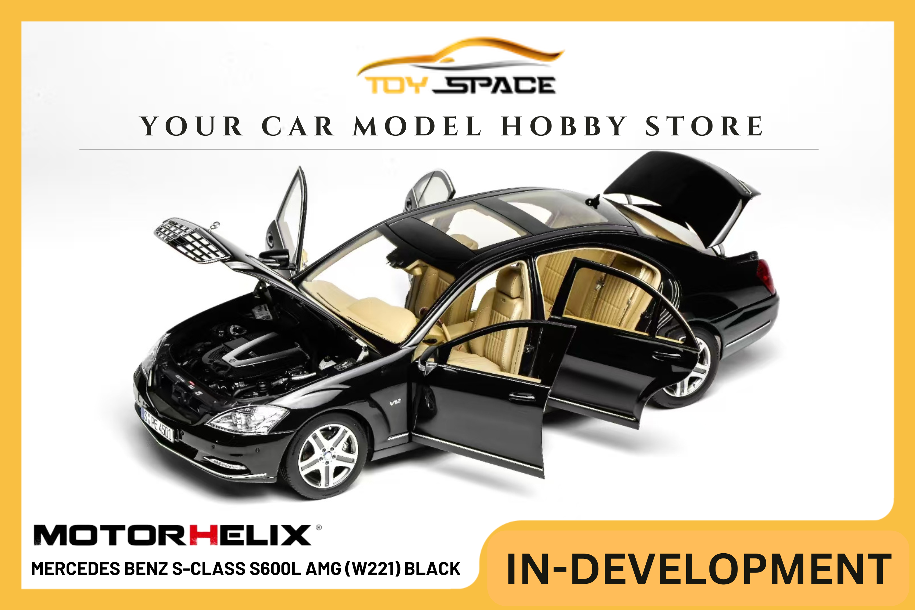[MOTORHELIX] 1:18 Mercedes Benz S-Class S600L AMG (W221) Black