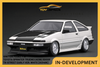 [IGNITION MODEL] 1:18 Toyota Sprinter Trueno (AE86) 3Door TK-Street Early Ver. White (SSR Dori Dori Mesh Wheels) [IG3488]