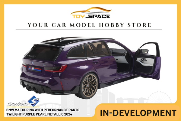 [SOLIDO] 1:18 BMW M3 Touring With Performance Parts Twilight Purple Pearl Metallic 2024