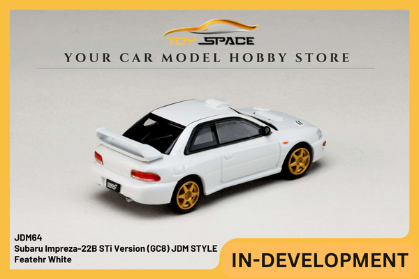 [JDM64] 1:64 Subaru Impreza-22B STi Version (GC8) JDM STYLE - Featehr White