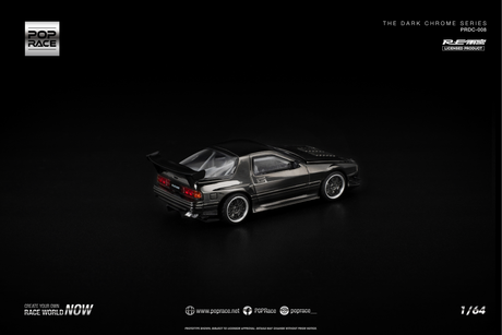 [POP RACE] 1:64 Mazda RX7 (FC3S) RE-Amemiya Dark Chrome - Toy Space Diecast Online Store Singapore