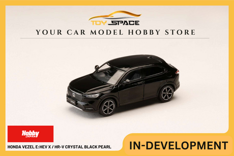 [HOBBY JAPAN] 1:64 Honda Vezel e:HEV X / HR-V Crystal Black Pearl - Toy Space Diecast Online Store Singapore