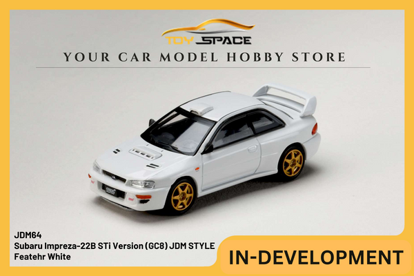 [JDM64] 1:64 Subaru Impreza-22B STi Version (GC8) JDM STYLE - Featehr White