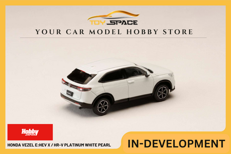 [HOBBY JAPAN] 1:64 Honda Vezel e:HEV X / HR-V Platinum White Pearl - Toy Space Diecast Online Store Singapore