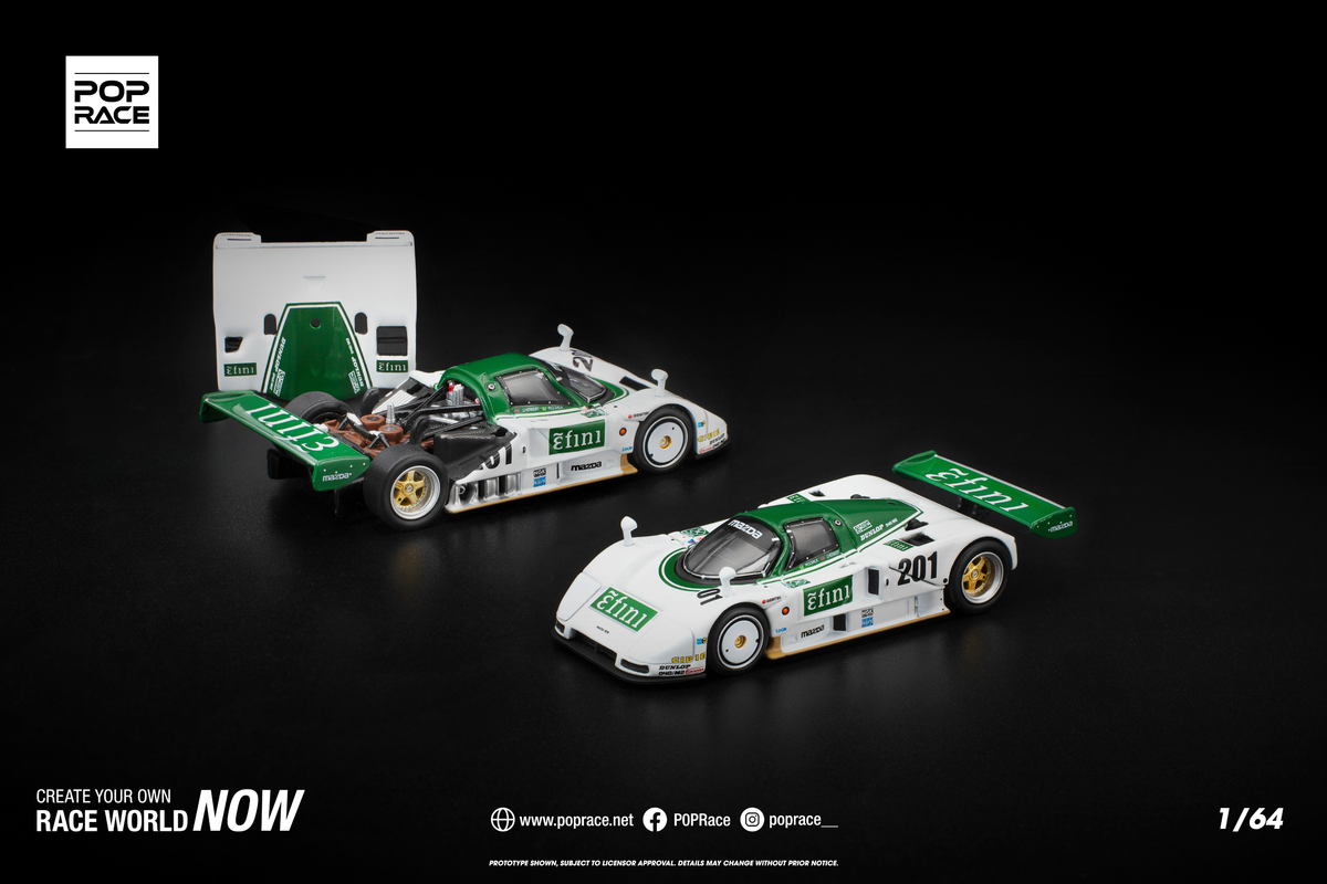 [POP RACE] 1:64 Mazda 787B JSPC 1991 - Toy Space Diecast Online Store Singapore