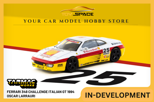 [TARMAC WORKS] 1:64 Ferrari 348 Challenge Italian GT 1994 Oscar Larrauri - HOBBY64