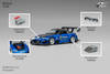 [MICRO TURBO] 1:64 S2000 Race Car Transparent Blue