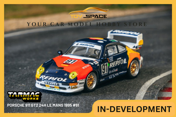 [TARMAC WORKS] 1:64 Porsche 911 GT2 24h LE MANS 1995 #91 - COLLAB64