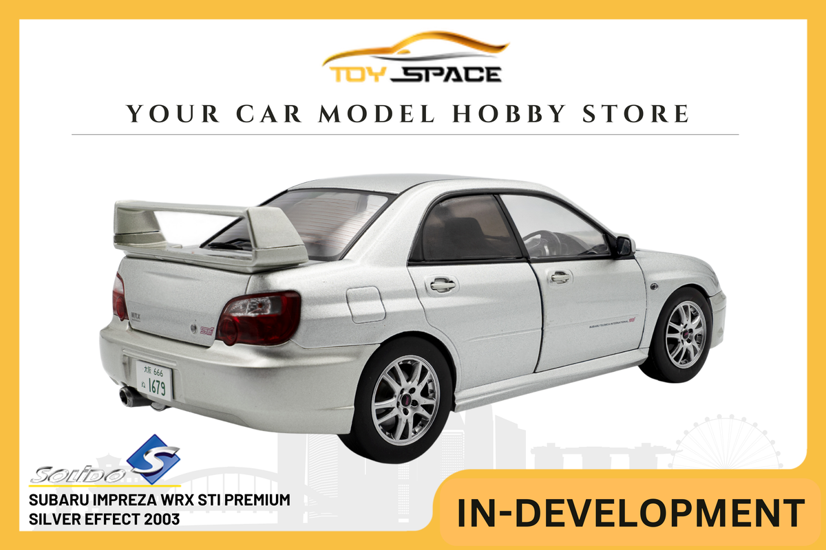 [SOLIDO] 1:18 Subaru Impreza WRX STI Premium Silver Effect 2003