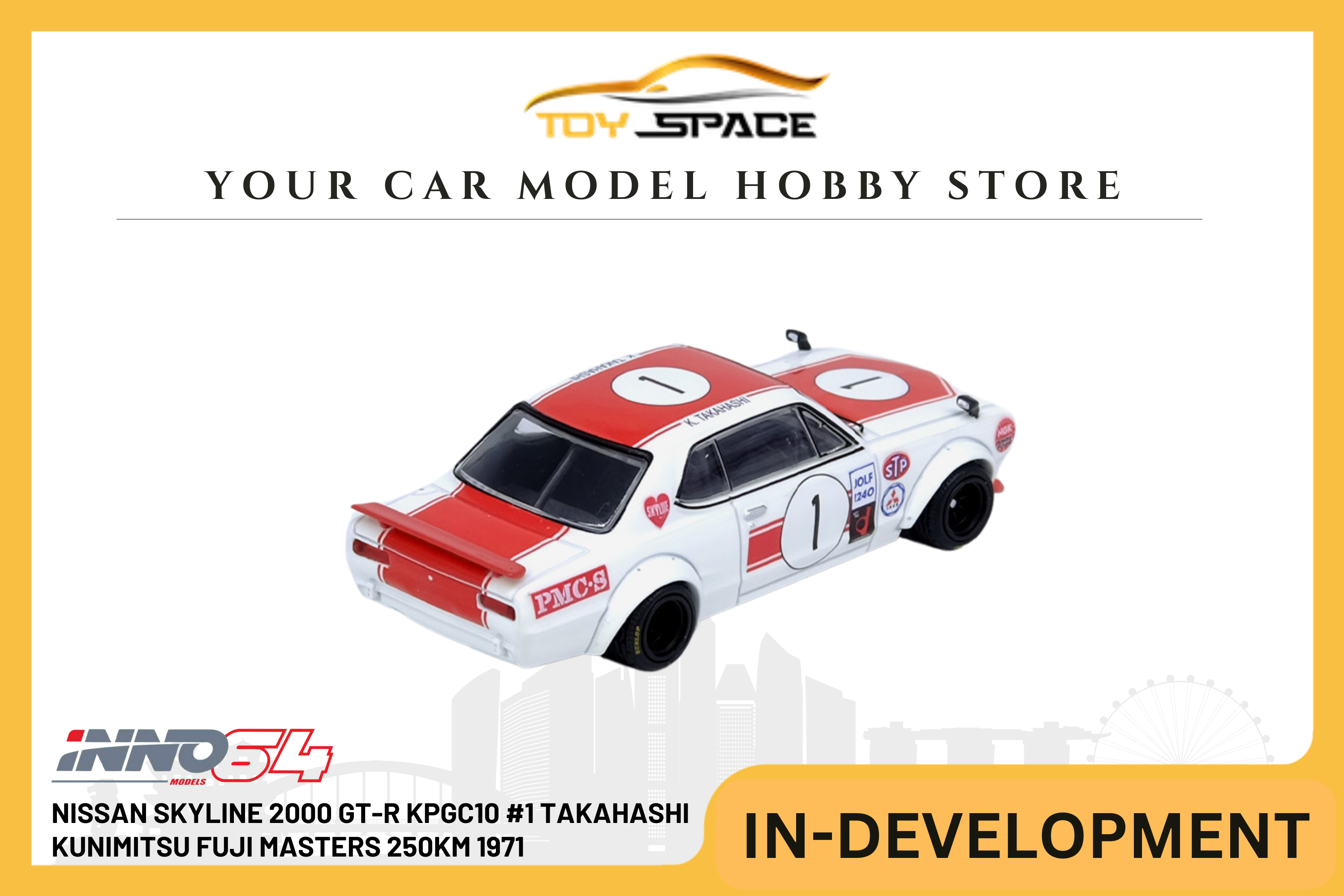 [INNO64] Nissan Skyline 2000 GT-R KPGC10 #1 Takahashi Kunimitsu Fuji Masters 250KM 1971