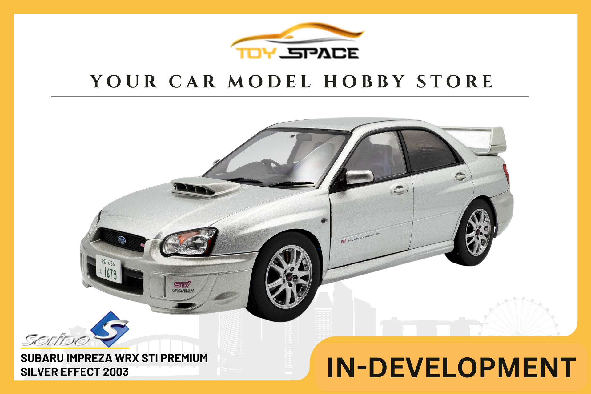 TypeR WRX Impreza SUBARU 【新品未使用】1/18 Sti ※LED Blue (GC8) V Version STi R type WRX Impreza SUBARU D INITIAL ミニカー