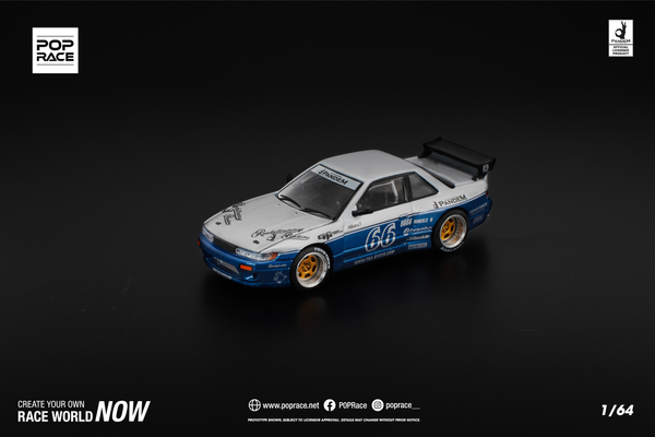 [POP RACE] 1:64 Pandem Silvia S13 Moontech Blue