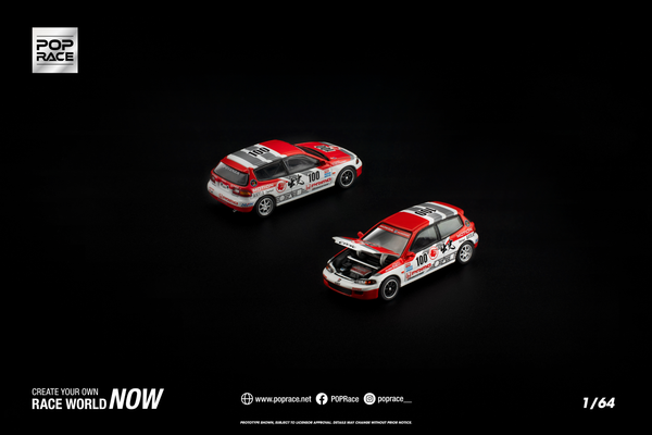 [POP RACE] 1:64 Honda Civic (EG6) Idemitsu Motion Infinite