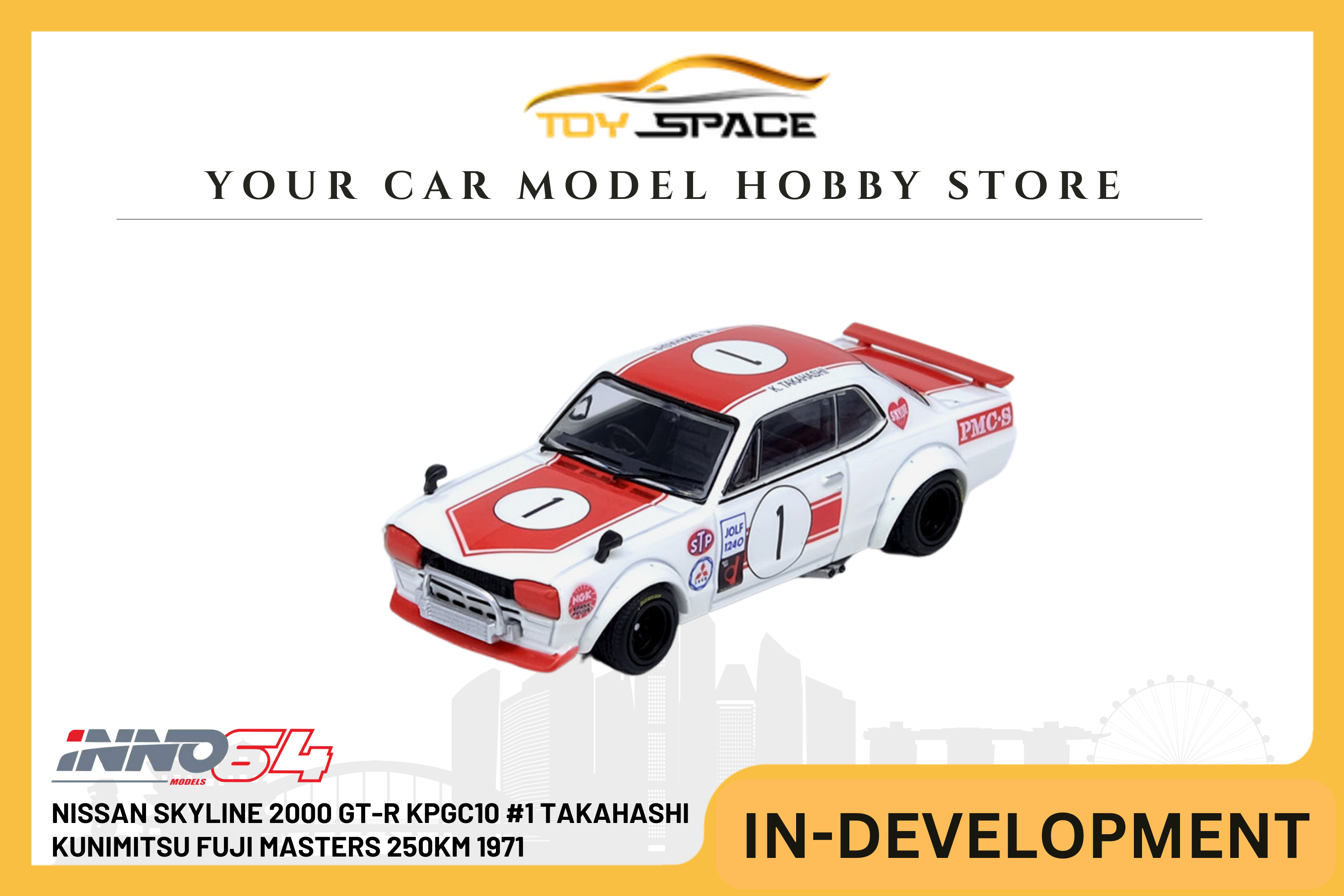 [INNO64] Nissan Skyline 2000 GT-R KPGC10 #1 Takahashi Kunimitsu Fuji Masters 250KM 1971
