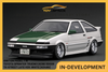 [IGNITION MODEL] 1:18 Toyota Sprinter Trueno (AE86) 3Door TK-Street Late Ver. White (Work Meister CR01 Wheels) [IG3489]