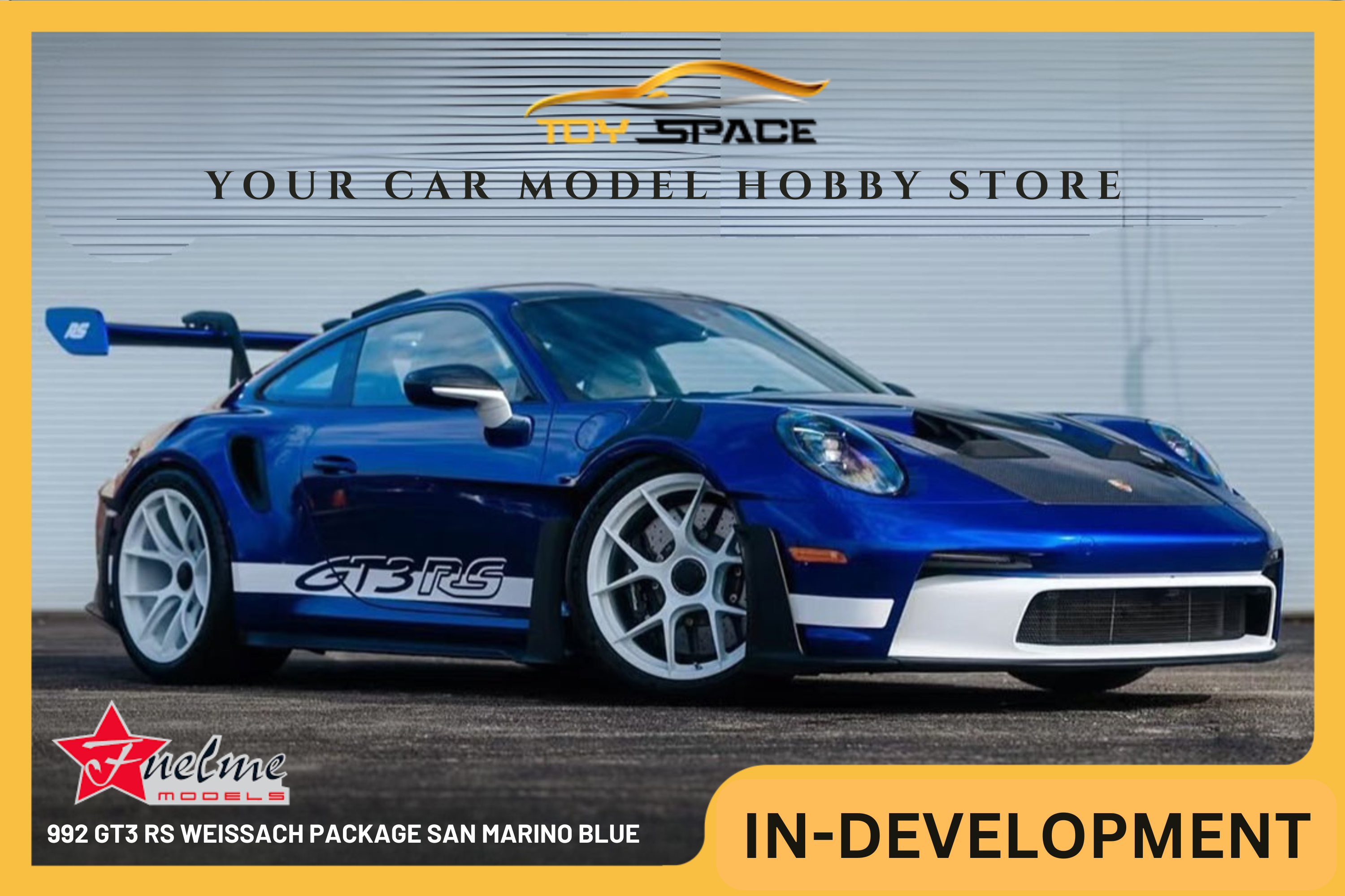 [FUELME] 1:18 992 GT3 RS Weissach Package San Marino Blue