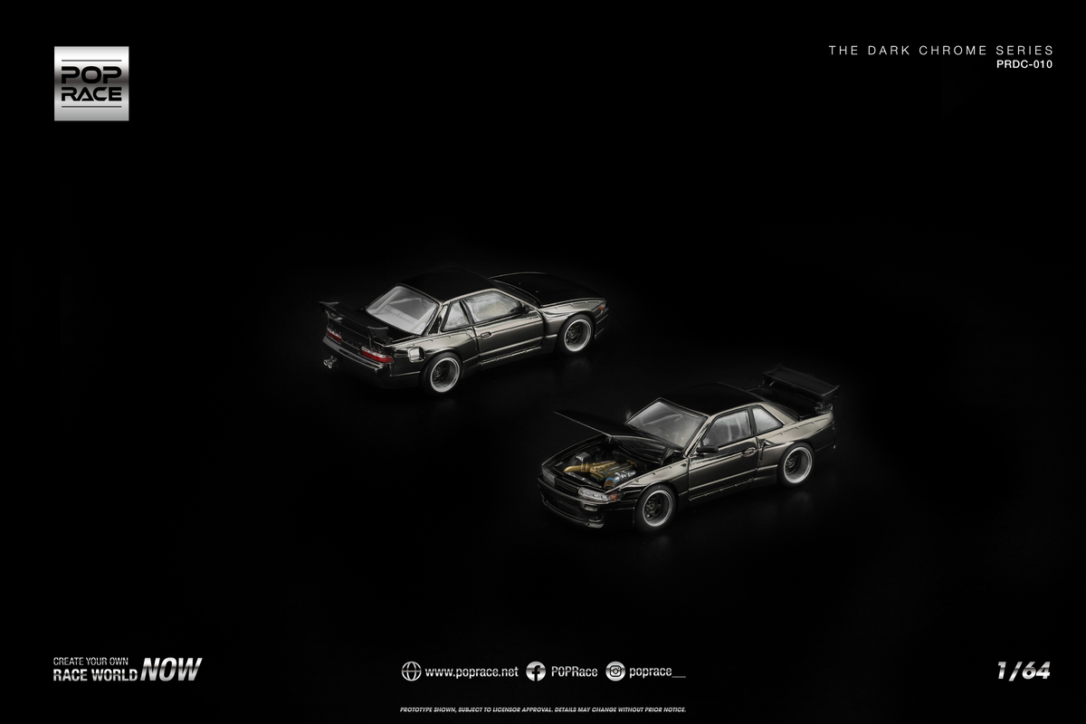 [POP RACE] 1:64 Pandem S13 Dark Chrome