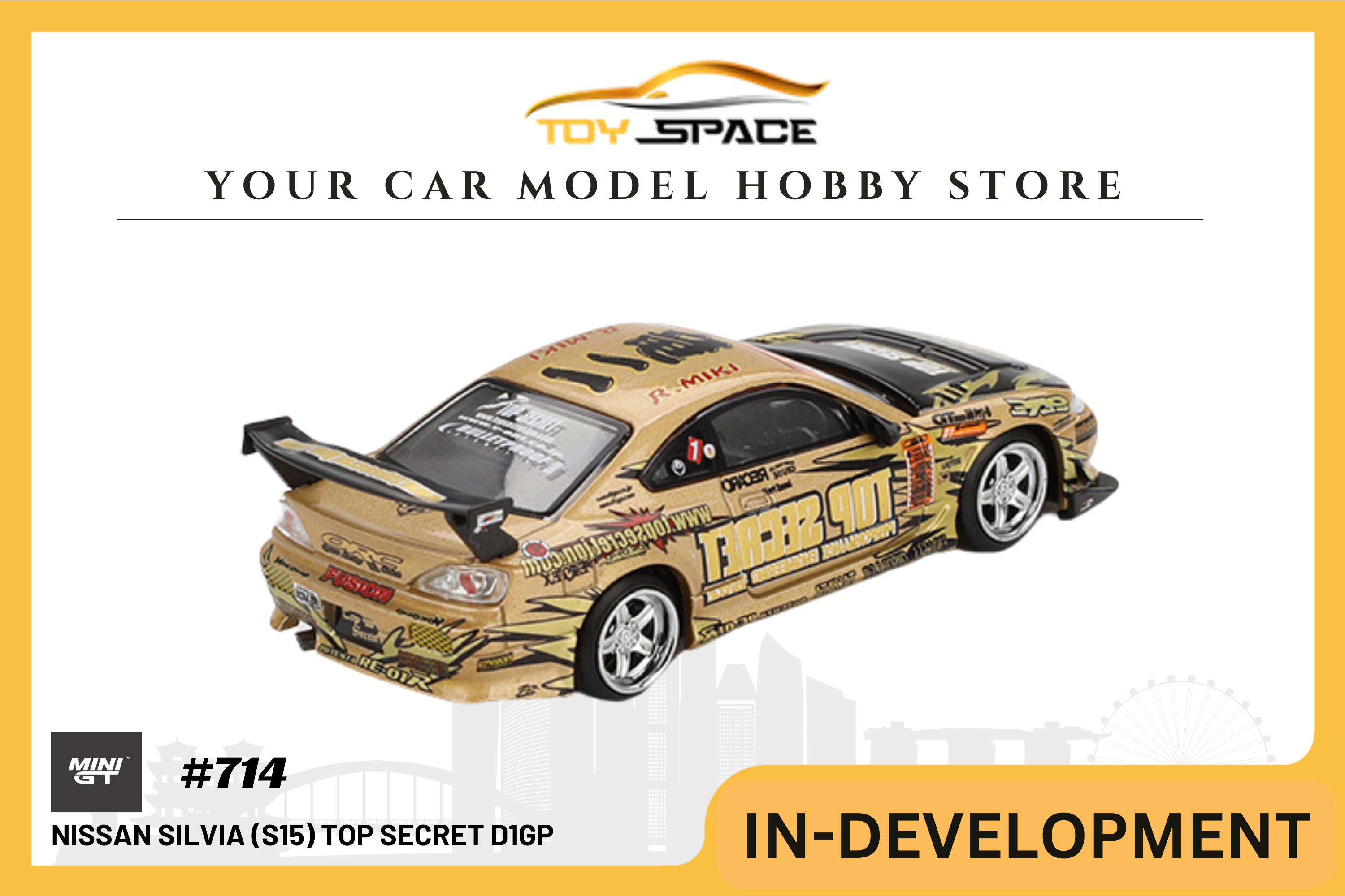 [MINI GT] Nissan Silvia (S15) Top Secret D1GP Blister Packaging