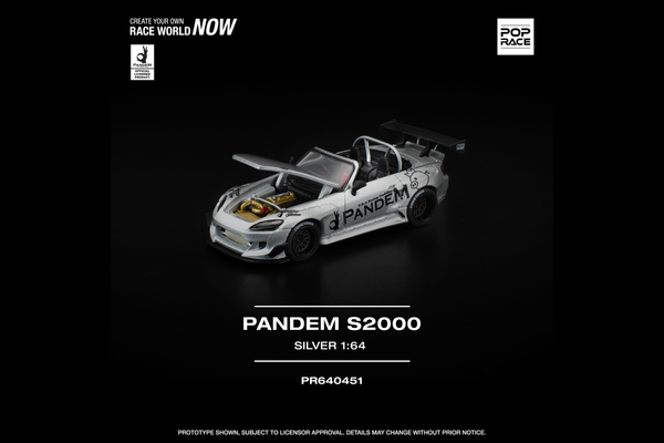 [POP RACE] 1:64 Pandem S2000 Silver