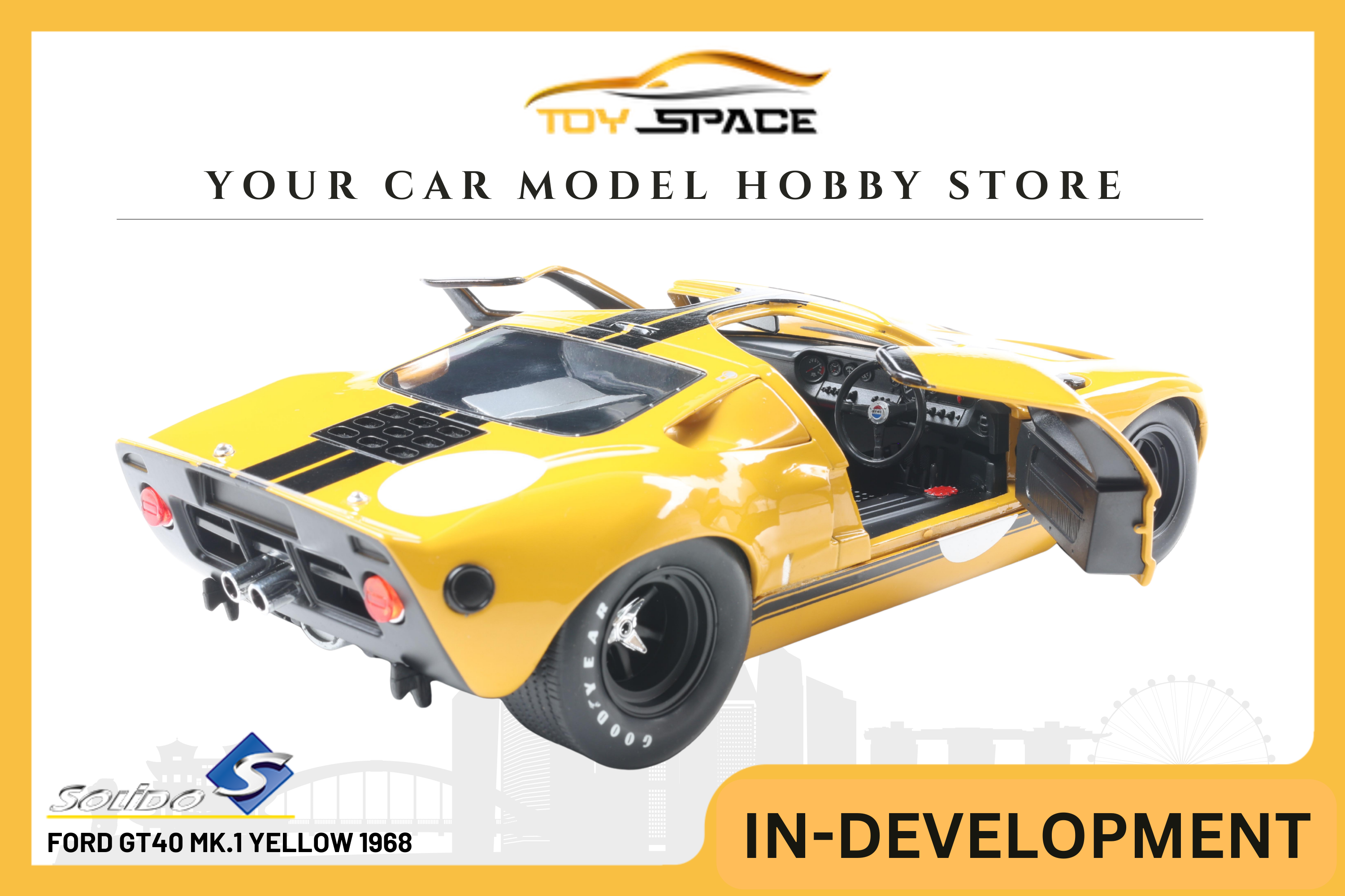 [SOLIDO] 1:18 Ford GT40 MK.1 Yellow 1968