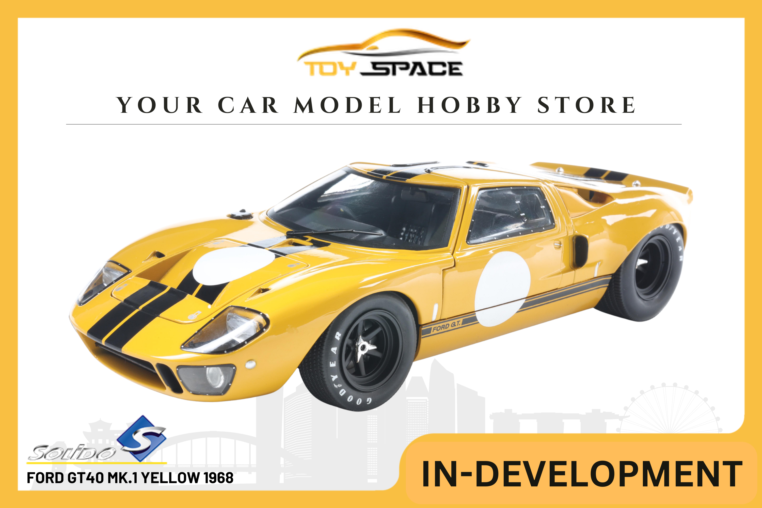 [SOLIDO] 1:18 Ford GT40 MK.1 Yellow 1968
